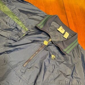 VTG Jerzees Jacket Mens 3XL Blue Nylon Pullover Anorak Windbreaker 90s Y2K Retro
